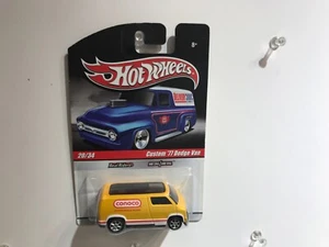 2009 Hot Wheels Slick Rides Custom 1977 Dodge Van Conoco real riders scale 1/64 - Picture 1 of 7