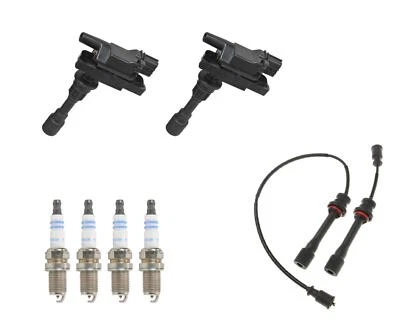 For Mazda Miata MX5 2001-2005 Spark Plug Wire Ignition Coils & Platinum Plugs - Image 1 of 4