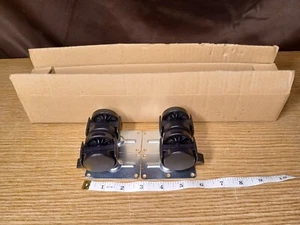 Small Casters Wheels W/ Mounting Plates 1¼" Diameter Universal - Set of 4 - Picture 1 of 2