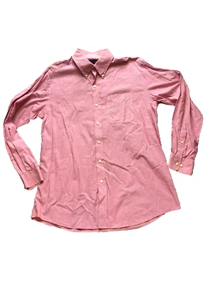 Camisa Tommy Hilfiger Adulto Mediana 15.5 Rojo Blanco Rayas Vestido Abotonado Para Hombre Foto 1 de 4