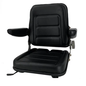 Forklift Seat Universal Tractor Excavator Digger Seat w/140° Adjustable Back - Picture 1 of 12