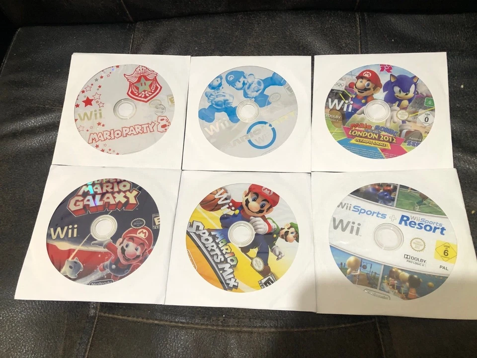 Nintendo Wii Game lot USA Mario Party 8 Kart Galaxy Sports mix Resort Olympics - Image 1 of 1