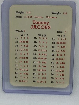Juego de golf profesional APBA 1962 Tommy Jacobs Foto 1 de 2