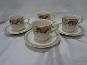 Noritake China - Countrywood - Keltcraft - Set of 4 Cups and Saucers - Picture 1 of 8