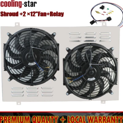 RADIATOR SHROUD+FAN+RELAY FOR 1982-1992 CHEVY CAMARO PONTIAC FIREBIRD 5.0L 5.7L Foto 1 de 4