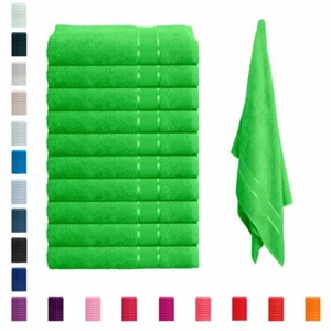 10er Set Handtuch Duschtuch Badetuch Saunatuch Frottee 100 Baumwolle Handtuchset - Afbeelding 1 van 93