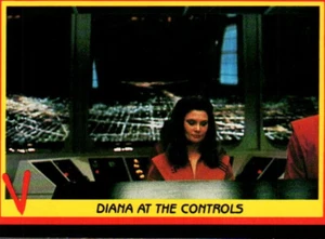 Tarjeta coleccionable Fleer V 1984 serie de televisión mini #14 Diana at the Controls - Imagen 1 de 2