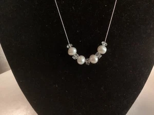 Deb Guyot quartz and pearl necklace - Picture 1 of 3