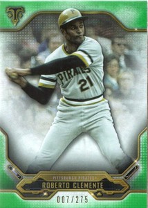2020 Topps Triple Threads Baseball Emerald #72 Roberto Clemente /275
