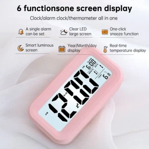digital alarm Clock Charging Silent Electronic Alarm Clock  - Picture 1 of 9