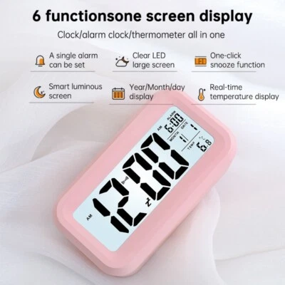 Smart Clock battery Electronic Alarm Clock Intelligent Nightlight - Image 1 of 4