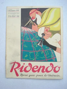 RIDENDO revue gaie pour médecin N° 17 1ere année 5 novembre 1934 - Picture 1 of 1