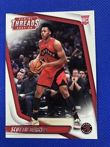 2021-22 #82 Scottie Barnes Panini Chronicles Threads Basketball RC Raptors - Imagen 1 de 2