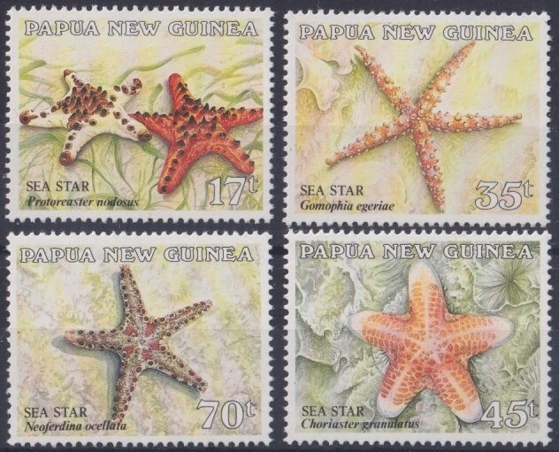F-EX25726 PAPUA NEW GUINEA MNH 1987 ENDANGERED MARINE WILDLIFE STARFISH.   - Image 1 of 1