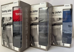 Tommy John Men's Boxer Briefs Underwear Second Skin Premium Modal 3 Pack MEDIUM - Picture 1 of 10