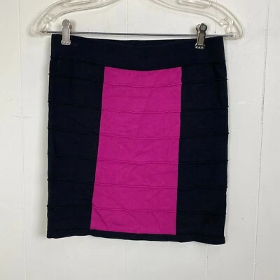 Arden B Black & Pink Bodycon Pencil Skirt Large Foto 1 de 3