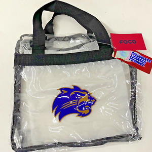 Western Carolina University WCU Catamounts Clear Vinyl Stadium Zipper Tote Bag