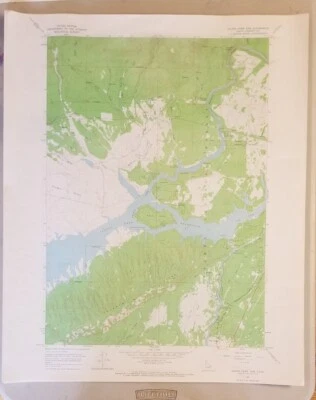 Mapa topográfico Island Park Dam Idaho 1965 original de colección USGS cuadrilátero de 7,5 minutos Foto 1 de 3