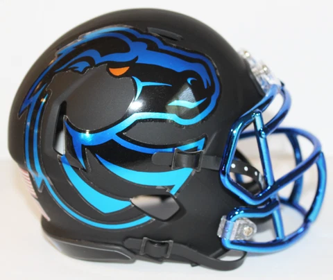 2021 Boise State Broncos Custom Riddell Mini Helmet vs Wyoming Cover