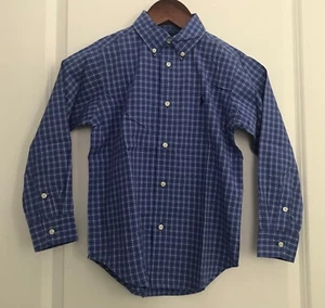 CAMISA NIÑO RALPH LAUREN AZUL A RAYAS MANGA LARGA TALLA #6 - A14/14 - Imagen 1 de 5