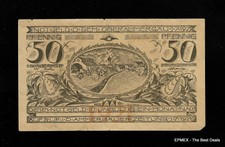1921 Germany 50 Pfennig Notgeld Oberammergau Issue Circulated Banknote Rare *001