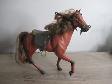 VTG 1994 Kid Kore Brown Horse Figure Toy Barbie SIZE HORSE WITH SADDLE