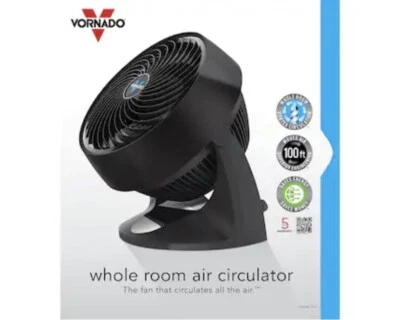 🔥FREE SHIP🔥New Vornado💥Vortex Action💥753 3-Speed Air Circulator Fan - Black - Image 1 of 4