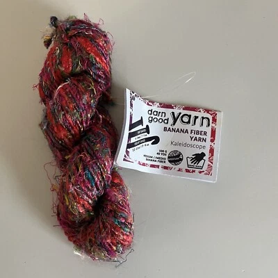 Caleidoscopio de fibra de plátano Darn Good Yarn viscosa reciclada multicolor Foto 1 de 3