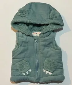 Jack & Milly sleeveless teal baby vest. 000 (0-3 months) Ideal for winter. - Picture 1 of 4