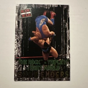 THE ROCK VS. TRIPLE H VS. KURT ANGLE WWF WWE RAW IS WAR TRADING CARD SHOW ENDERS - Bild 1 von 10