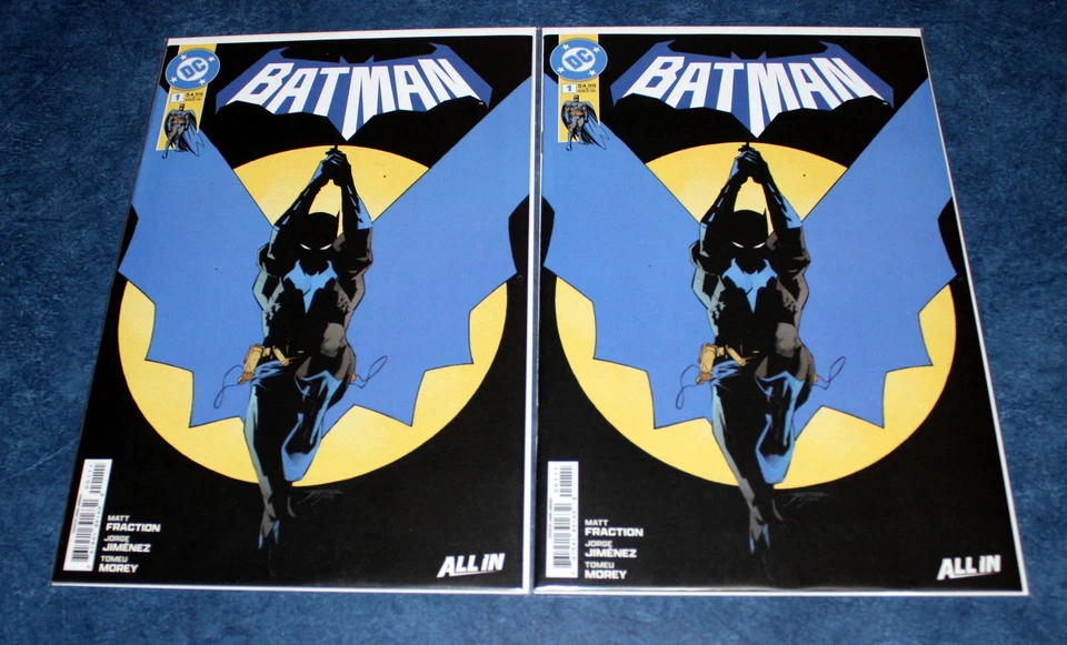2x BATMAN #1 1st print DC COMICS 2025 MATT FRACTION  JORGE JIMINEZ ALL IN NM HOT - Image 1 of 1