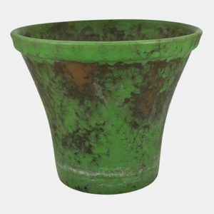Weller Coppertone 1920s Vintage Arts and Crafts Pottery Green Flower Pot Planter - Picture 1 of 6