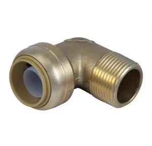 SHARKBITE MALE ADAPTER 3/4" PVC X 3/4" MNPT PUSH-TO-CONNECT BRASS - Picture 1 of 1