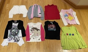 Girls Size 5 Lot Of 8 Shirts Disney Princess, Flourish, Knit Works, Kids HQ - Picture 1 of 18