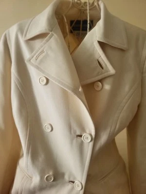 Vintage Ralph Lauren Bergdorf Goodman Blazer Cream Double Breasted Jacket Sz 10 - Image 1 of 4