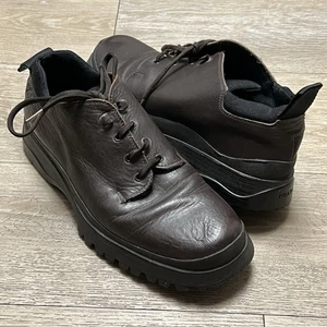 Botas de Senderismo Prada Cuero Marrón Suelas Vibram Talla 10.5 Para Hombres Hechas en Italia - Imagen 1 de 15