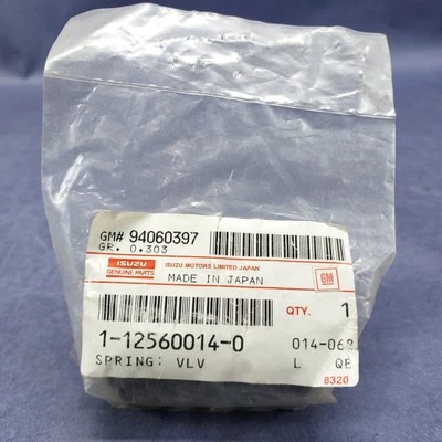 Isuzu Valve Spring New Sealed OEM 1-12560014-0 GM # 94060397 - Image 1 of 3