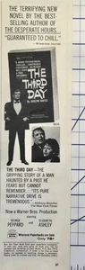 El tercer día novela y película George Peppard Elizabeth Ashley anuncio impreso 1965 - Imagen 1 de 4