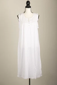 NWT Marks & Spencer UK "Sleep Well" White Cotton Nightgown Size 12 UK, Size 8 US - Picture 1 of 6
