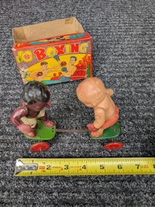 Vintage Japan Celluloid Boxers Tin Windup Toy ORIGINAL TOYS Made in Japan - Picture 1 of 7