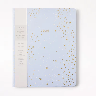 Eccolo 2026 Agenda 12 Meses, Confeti Azul Celestial Foto 1 de 4
