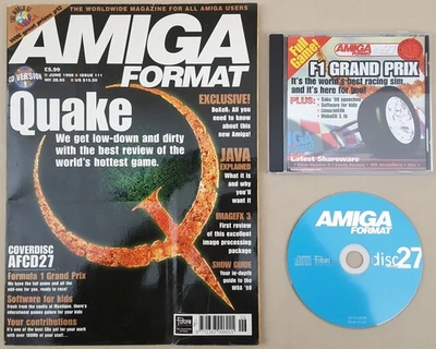 Amiga Format Magazine w/CD - June 1998 F1 Grand Prix X Base Quake Doom +MORE - Image 1 of 4