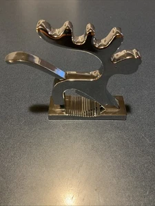 Silber Metall Rentier Nussknacker 6 "hoch 7" breit - Bild 1 von 2