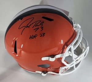 Casco Browns Joe Thomas Firmado 2024 Tamaño Completo Réplica AUTO con "HOF '23" - JSA - Imagen 1 de 1