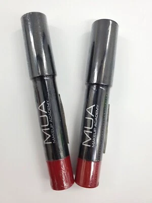 2X Maquillaje Mua Academy Color de Labios Crayón 350 Amapola Nuevo Rojo  Foto 1 de 3