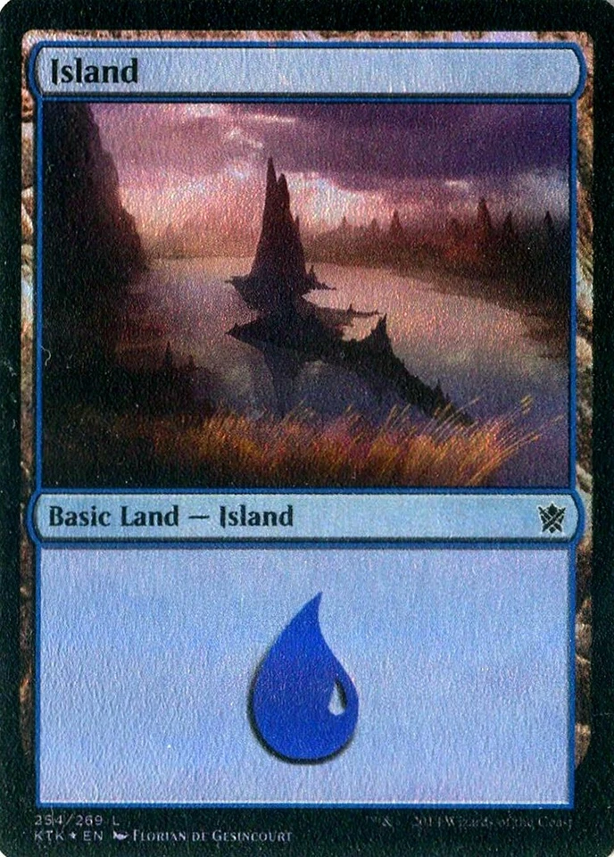 MTG - Khans of Tarkir - Island #254 - Foil - Various conditions - Image 1 of 1