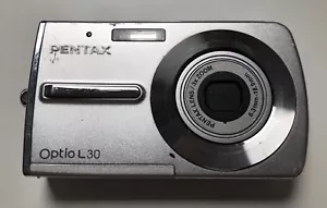 Pentax Optio L30 Digital Camera 7.1 MP Silver 3x Optical Zoom no charger - Picture 1 of 8