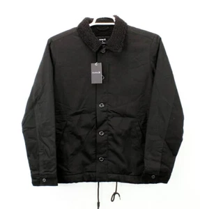 HURLEY Truck Stop Canvas Jacket Black Men's Size Small S New NWT - Picture 1 of 5