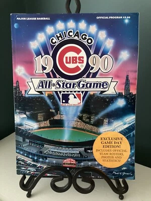 1990 MLB All Star Game Program Chicago Wrigley Field. Game day exclusive insert - Image 1 of 4