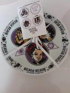Disney Ceramic Hocus Pocus Set Of 4 Appetizer / Dessert Plates 6" - Picture 1 of 8